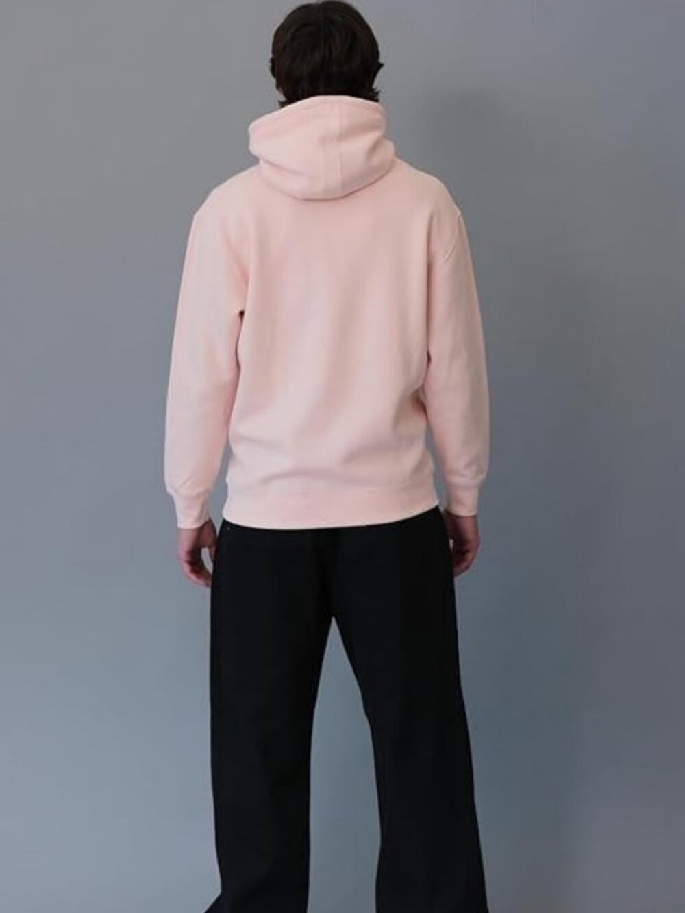 Men's Heavyweight Fleece Pullover Hoodie with Drawstring - Cozy & Stylish - Picture 3 of 4